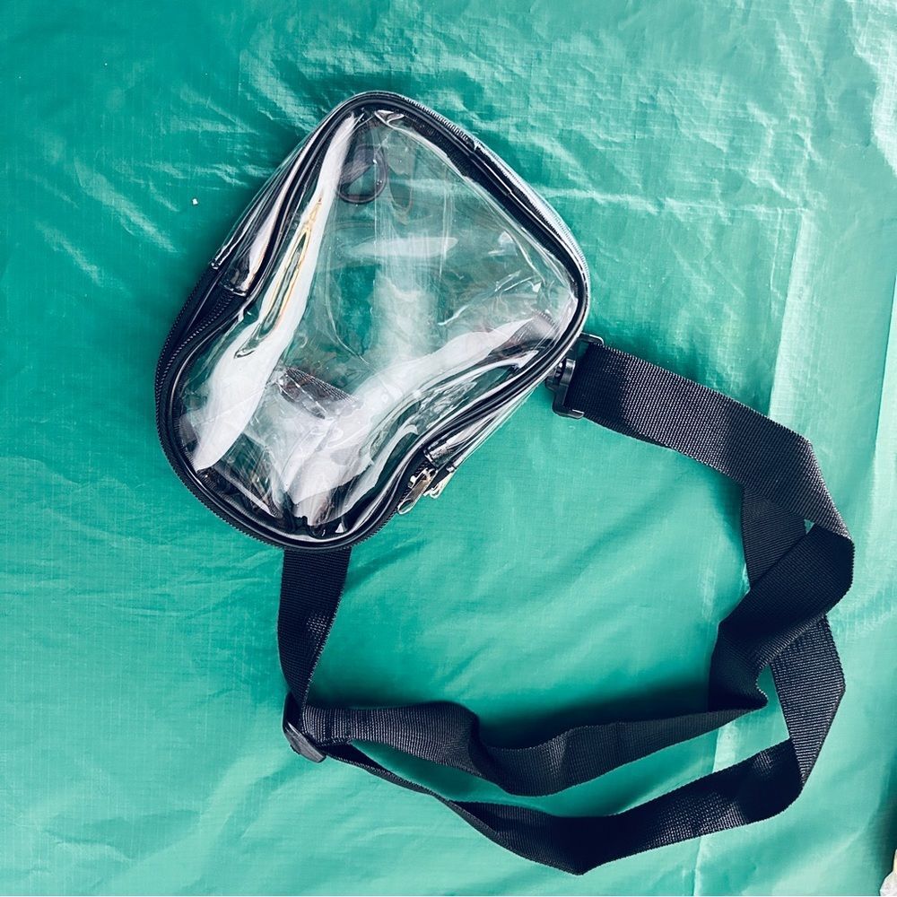 Mini Clear and Black Crossbody Bag- concerts, beach, festival NWT